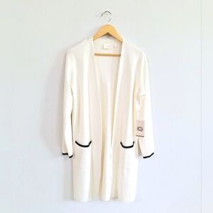 Cyrus New York Long Open-front Cardigan Abaya Duster - Small